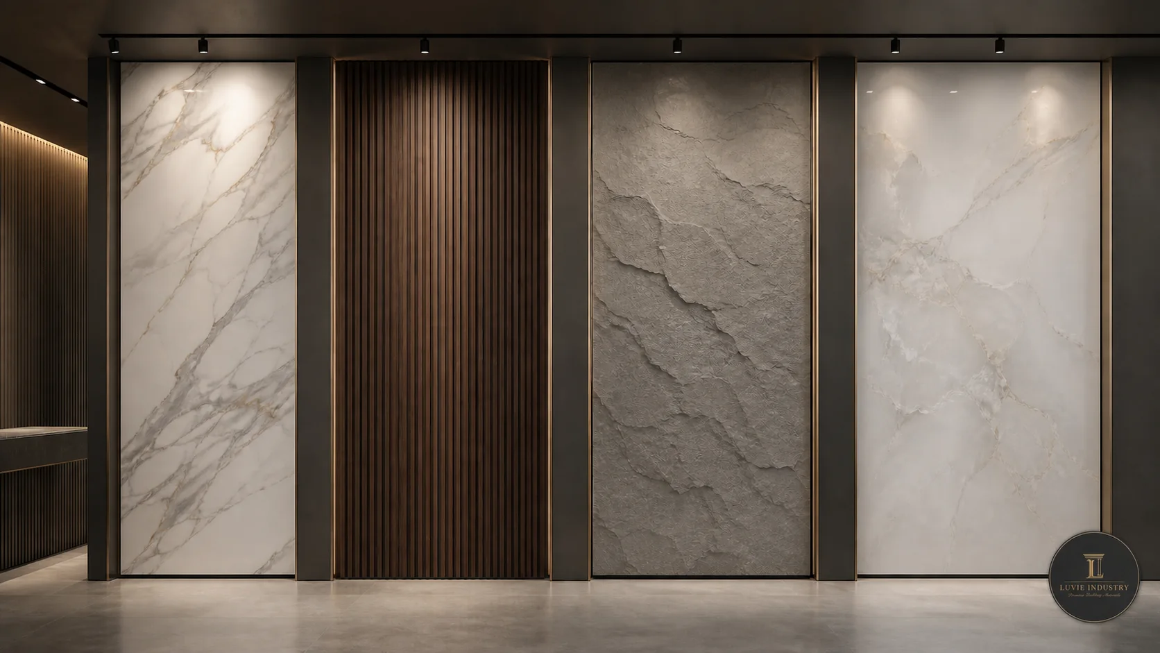 PVC, WPC, PU stone and UV marble wall panel applications for buyer comparison