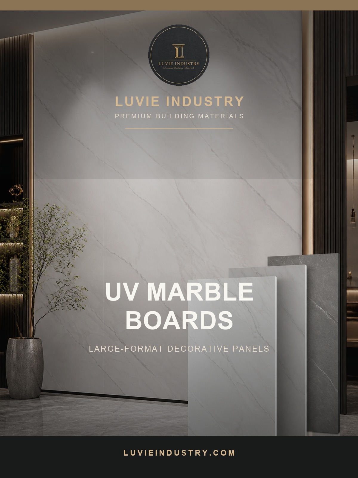 Luvie UV marble board decorative panel series